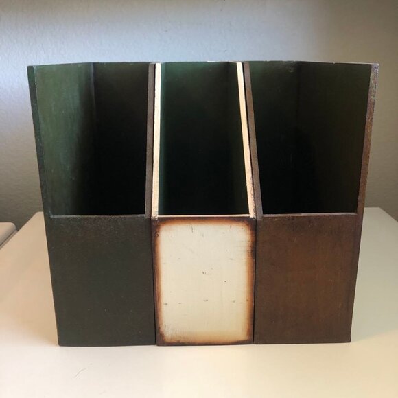 NWT ALEXANDRA'S ACCENTS Decorative Antique Books Desk Files Magazine Holder - Picture 6 of 12